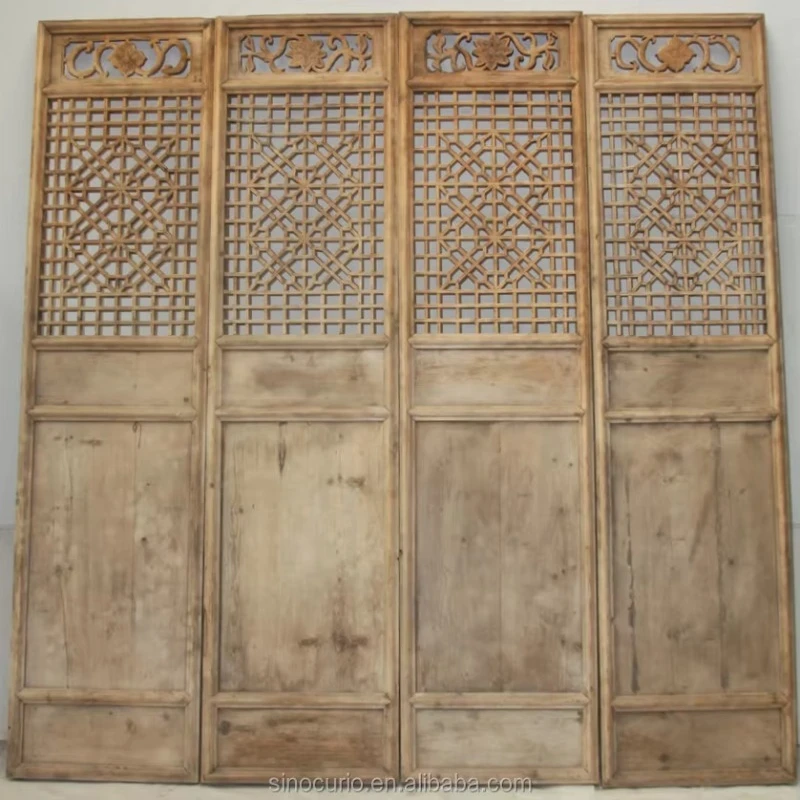 

Hotel lobby classic wooden partition screen partition, household, civilian furniture