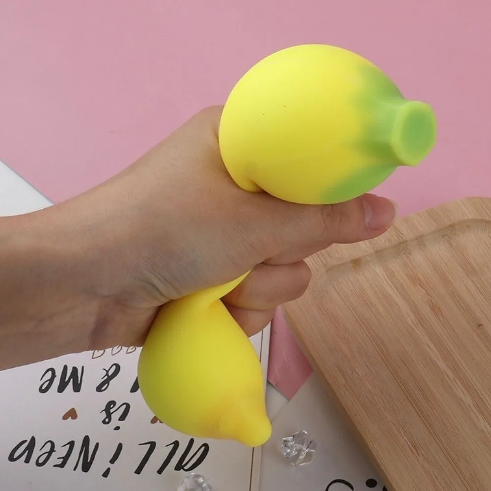 Funny Simulated Banana Banana Fidget Slow Rebound Fruit Squeeze Soft Realistic Squishy