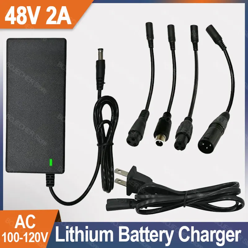 42V 2A Brand New Power Adapter AC 100-240V DC 42V 2A Lithium Battery Charger US/ EU Plug battery adapter on sector Accessories