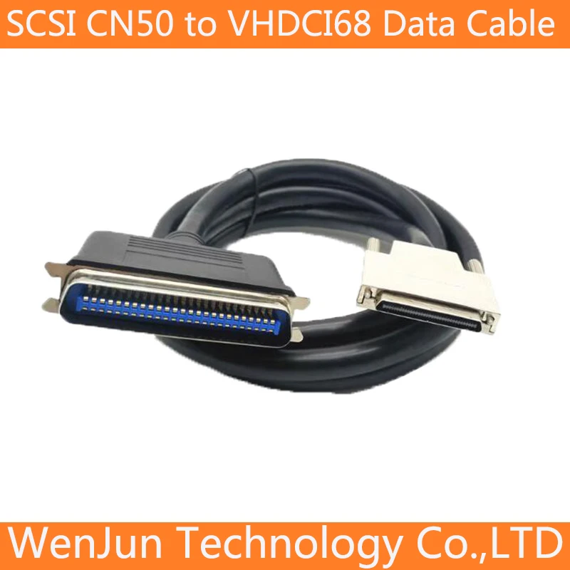 

SCSI CN50 to VHDCI68 Connector Cable CN50 pin male to VHDCI68 pin Male Data shield Wire 1.8M