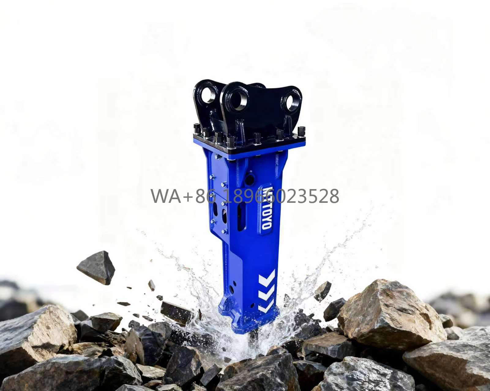 Escavatore Terna 53/68/75mm Scalpello Martello per pietra demolitore idraulico per la rimozione della base dell'attrezzatura per la distruzione dell'edificio