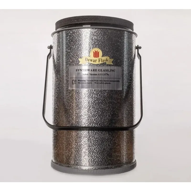 Botella Dewar F11 con Asa y Tapa, Recipiente Criogénico Industrial para Almacenamiento, Frasco Dewar Aislado y Duradero