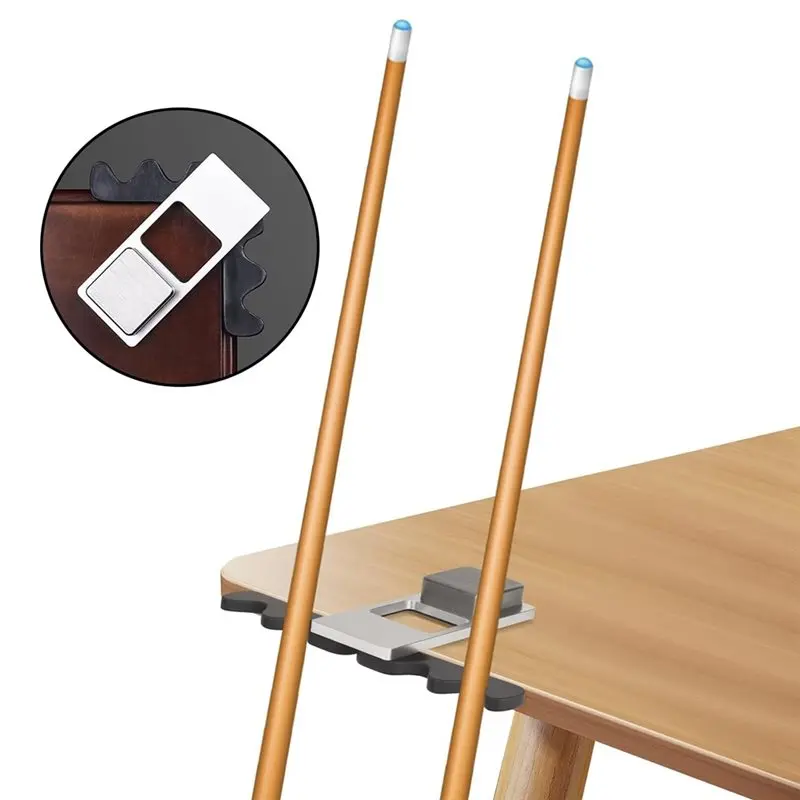 NALFI-Portable Billiard Cue Organizer- Stainless Steel Pool Stick Holder 4-Cue Claw Design Weighted Base