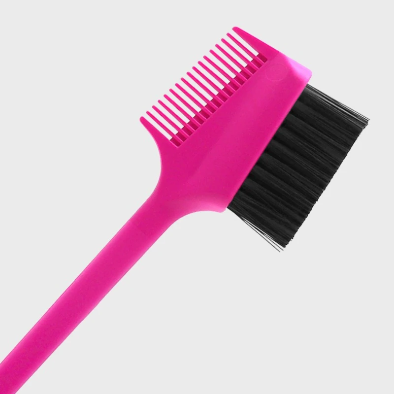 1-piece Styling Teasing Comb Double Sided 2In1 Edge Control Brush Anti-static Eyebrow Brush Broken Hair Comb Styling Beauty Tool