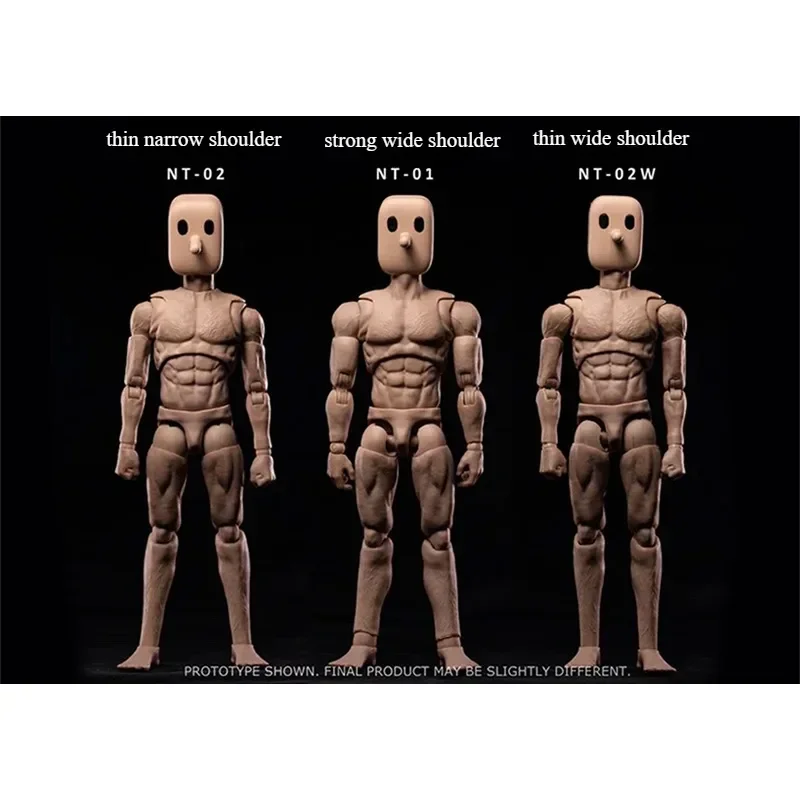 In Stock 1/12 NOTAMAN Square-headed Male Body Figure Flexible Joint Body Model for 6