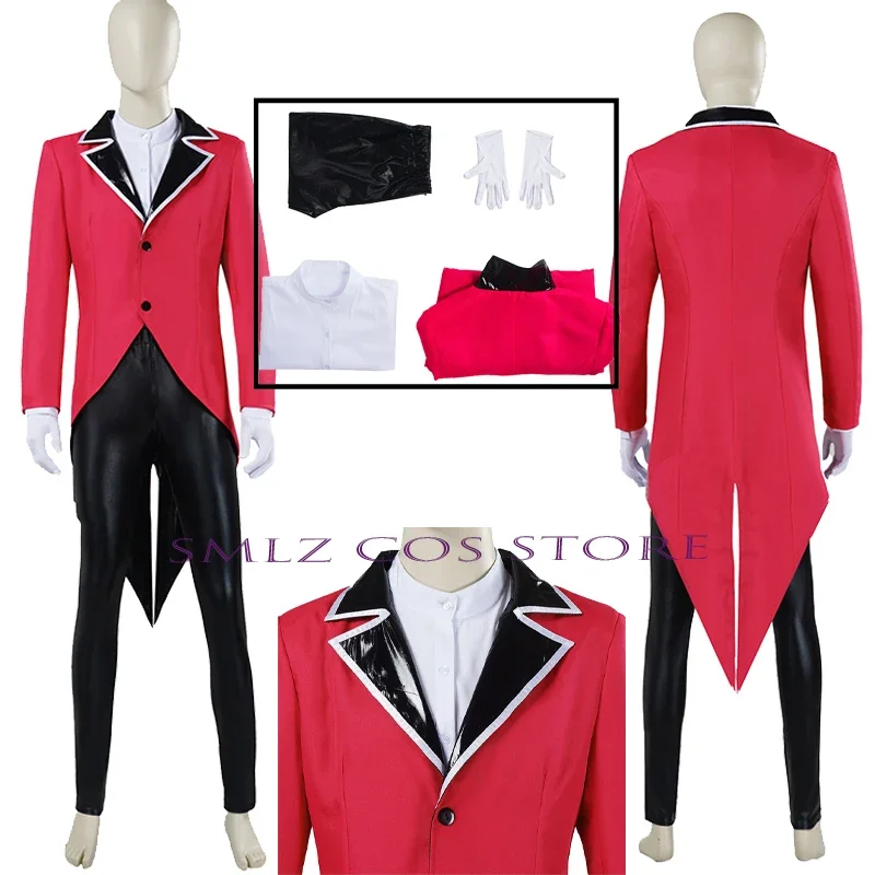 Pomni Cos Anime The Amazing Digital Circus Caine Cosplay Costume Perform Uniform Suit Halloween Party Outfit for Woman Men