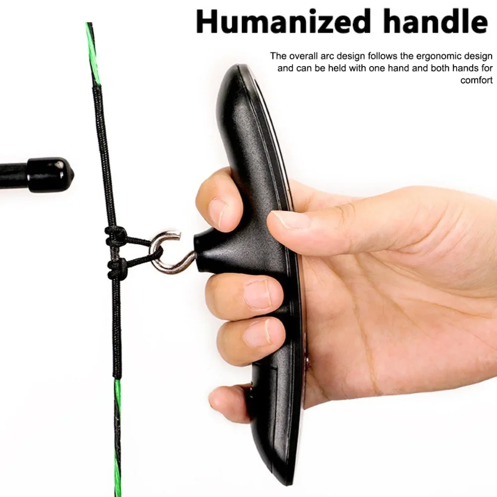Archery LED Bow Scale 110lbs Draw Weight Weighing Tool Dynamometer Measuring Instrument Hunting Shooting Compound Recurve Bow