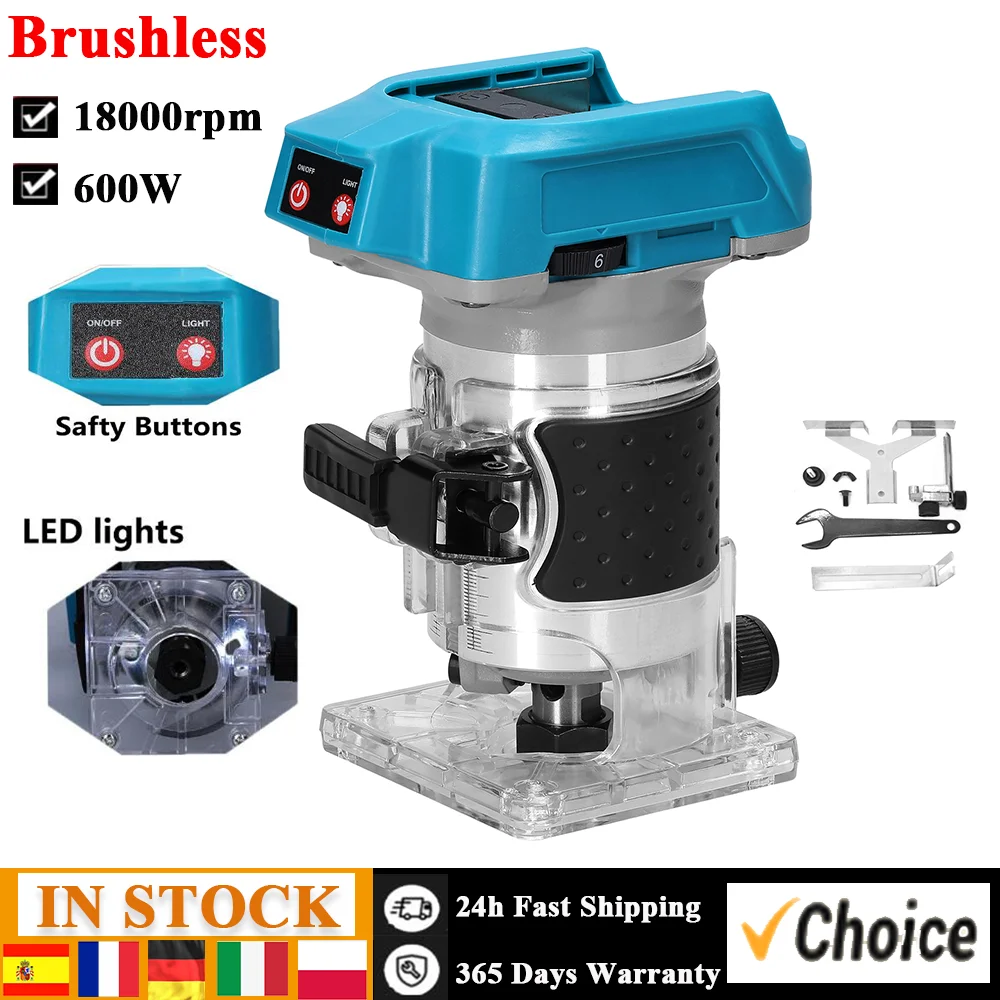 Speed Adjustable Woodworking Electric Trimming Machine Electromechanical Wood Milling Engraving Slotting Machine Brushless