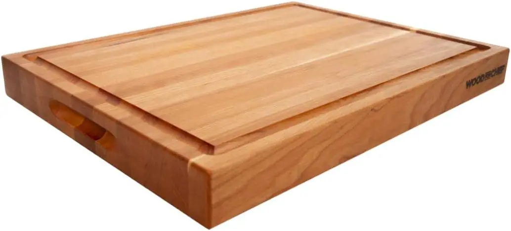 

Large Wood Cutting Board Butcher Block that Comes with Juice Groove for Cutting Meat