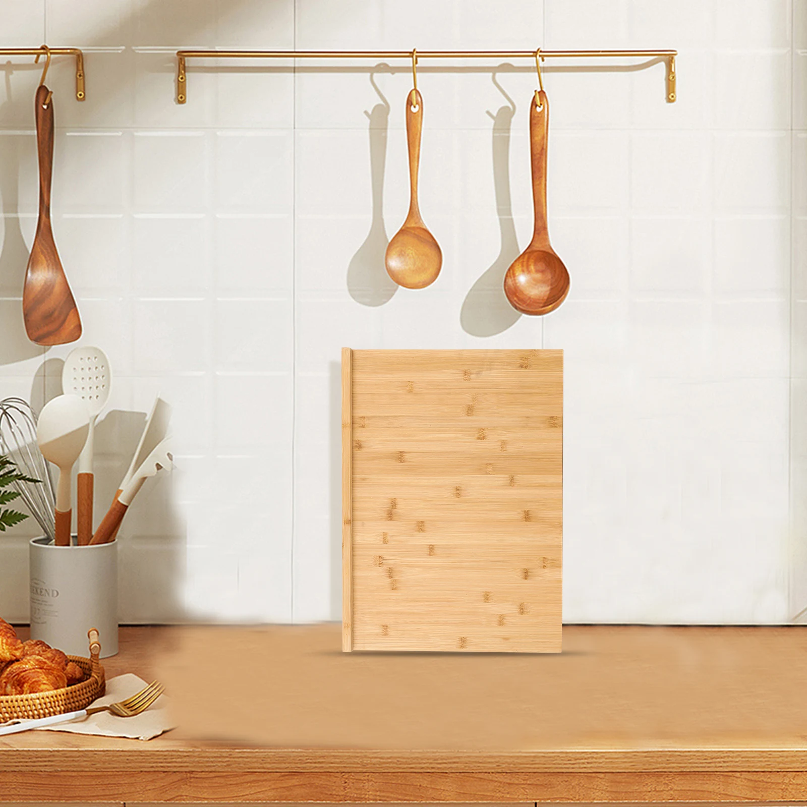 

Pastry Cutting Board Multi-Function Bamboo Board with Reverse Groove Kitchen Chopping Board 21.65x15.75 in for Home Kitchen