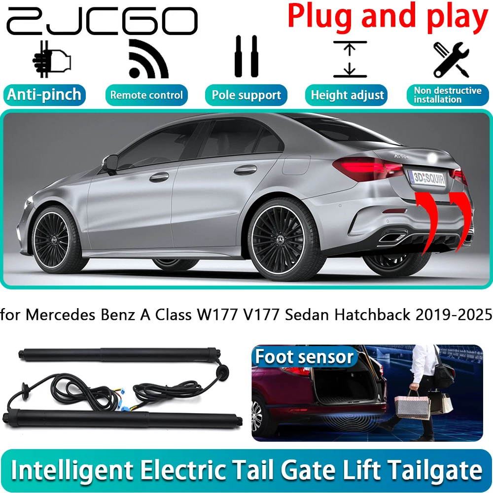 Для Mercedes Benz A Class W177 V177 Седан Хэтчбек 2019-2025 Электрическая задняя дверь с электроприводом Автоматическая система задней двери