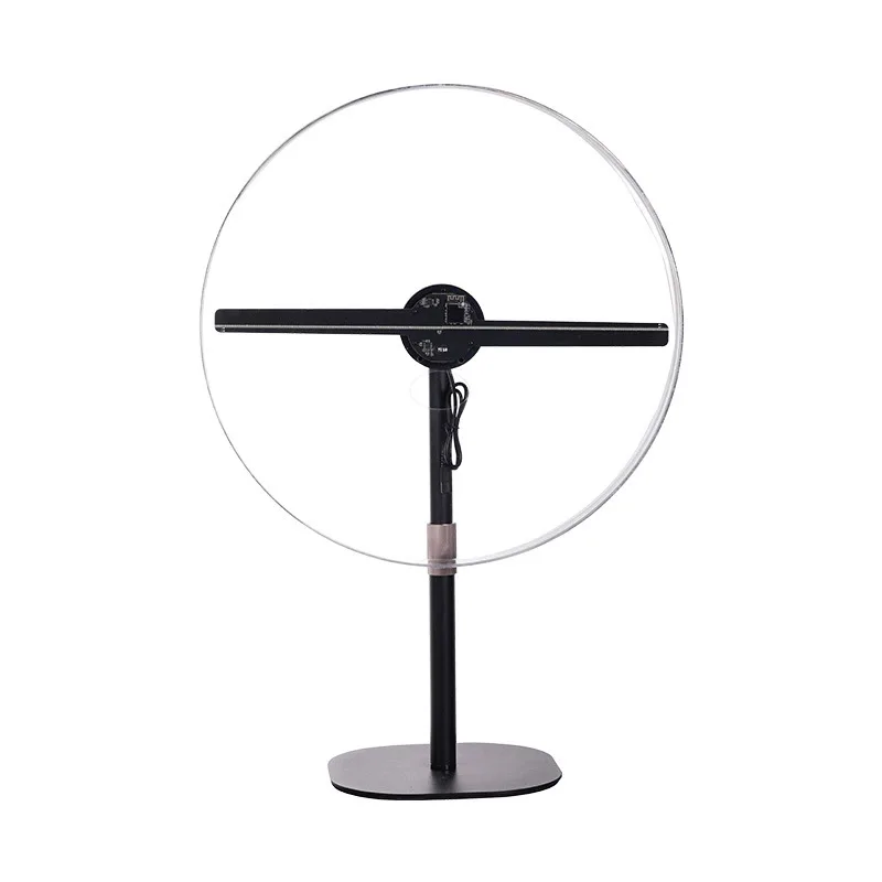 

Holographic fan advertising machine, three-dimensional projection, acrylic transparent light box, inclined display standing sign