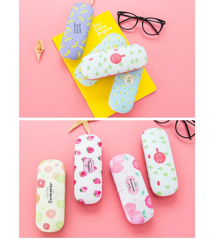 Portable Fruit Sunglasses Eye Glasses Hard Case Eyewear Storage Handcarry Protection Box Pouch Domestic Office Organizer Box