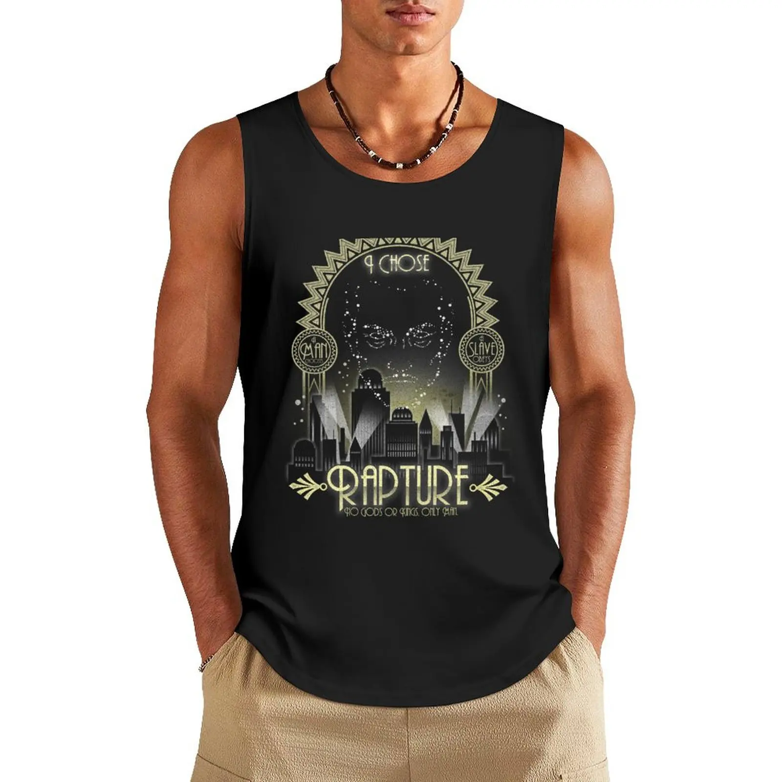 

I Chose Rapture Tank Top Top summer Vest Men's gym