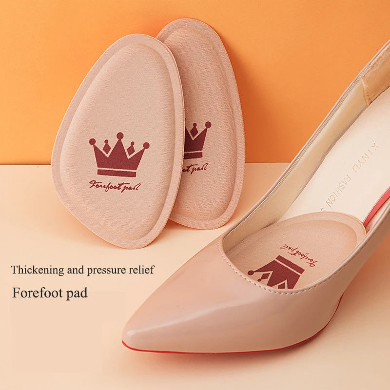 

2/4pcs Women Forefoot Pad High Heels Non-slip Pain Relief Insert Half Insoles Round Toe Cushion Foot Care Sole Shoe Pads Insoles