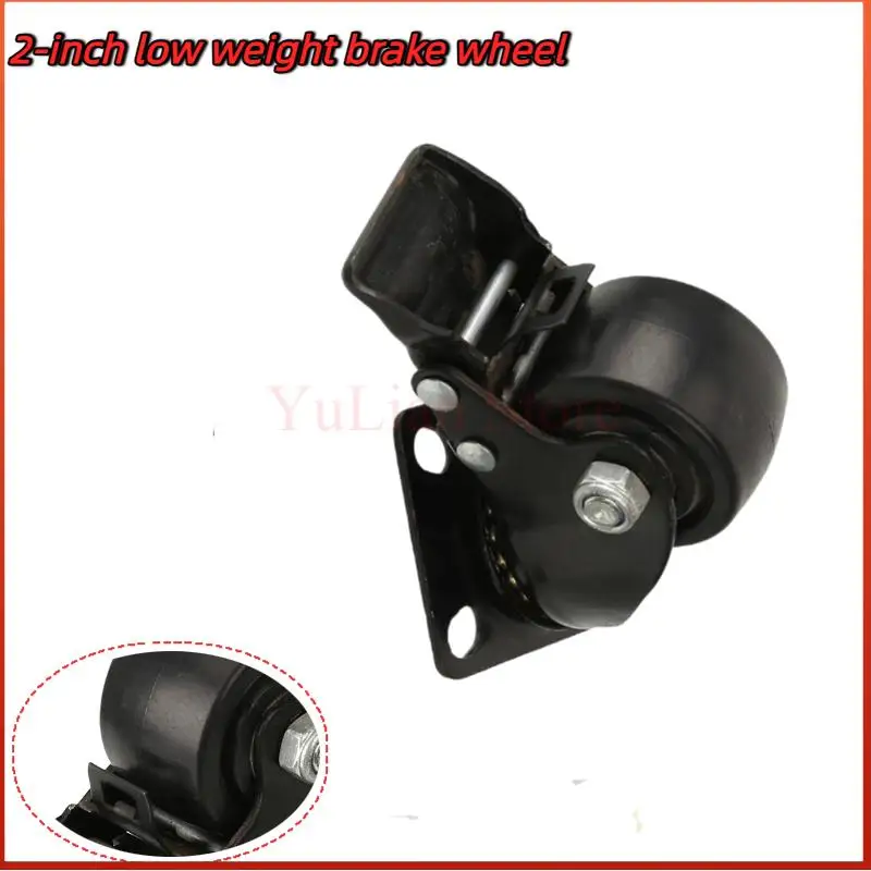 Heavy Duty Casters with Rubber Wheels – 360-Degree Rotation Industrial-Grade Brake