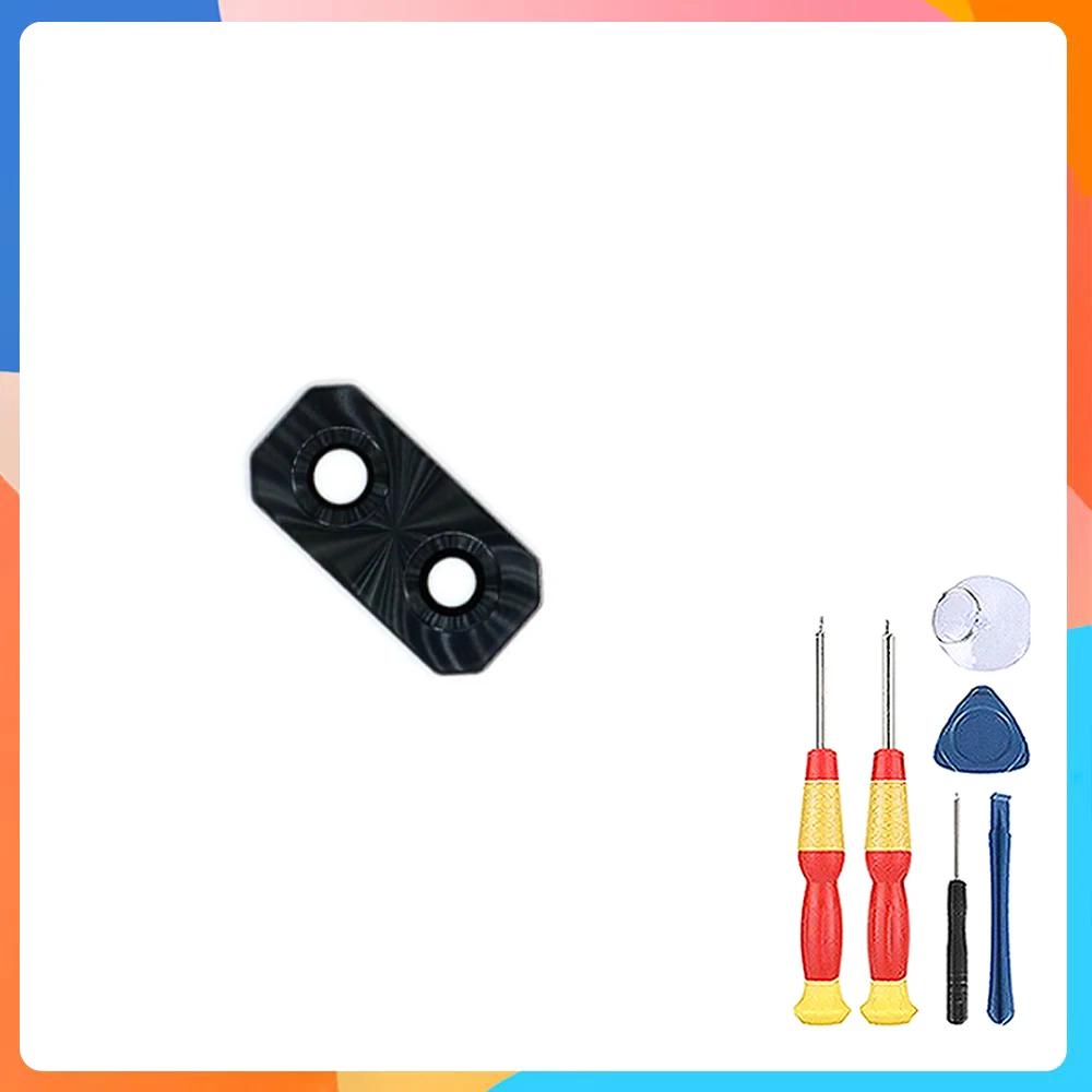 

New Rear Camera Glass Lens Back Camera Decoration Frame Mobile Phone Accessory For Blackview BV9600 Pro