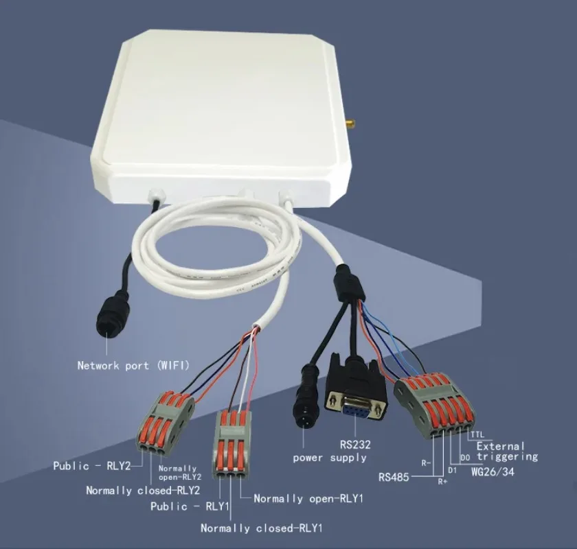 مواقف السيارات في الهواء الطلق طويلة المدى Uhf قارئ رفيد الكاتب الماسح الضوئي لنظام إدارة جرد المستودعات بطاقة التحكم في الوصول العلامة