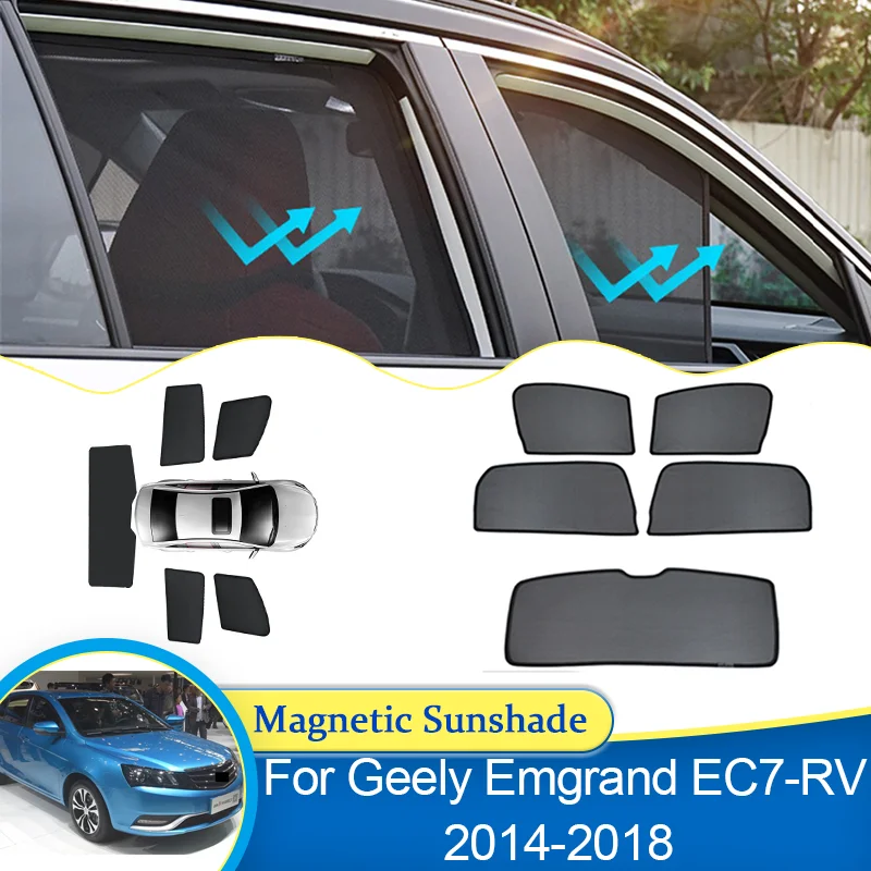 For Geely EC7-RV EC7 RV Emgrand 2014 2015 2016 2017 2018 Sunshade blocking Privacy Shading Visor Curtains Auto Parts Accessories