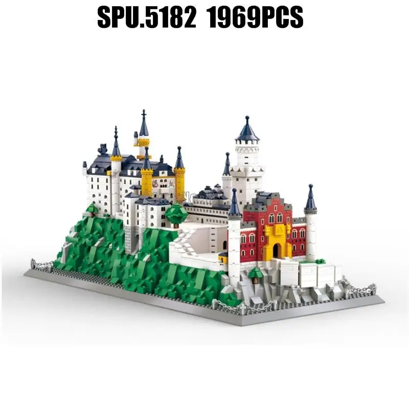 6226 1969pcs World Great Architecture Germany Neuschwanstein Castle Building Blocks Toy