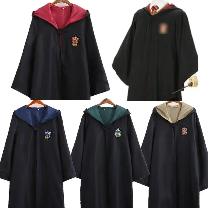 Accesorios de la Película Harry Potter, Ropa de Cosplay del Mismo Estilo, Túnica Mágica, Conjunto Completo, Capa de Cosplay de Anime para Halloween