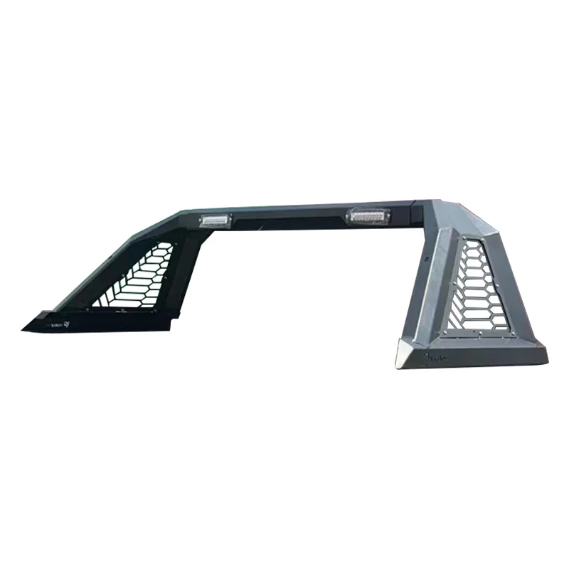 Universal 4X4 Pickup Truck Black Steel Roll Sport Roll Bar Roll Cage Goalpost Gantry for  Ranger F150 Tundra RAM