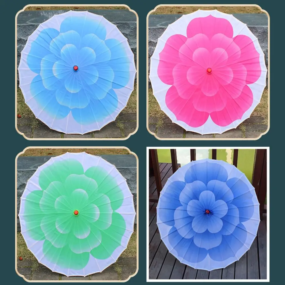 Зонт из промасленной бумаги в китайском античном стиле, 10 цветов, 56 см, декоративный зонт, реквизит для танцев с цветком жасмина