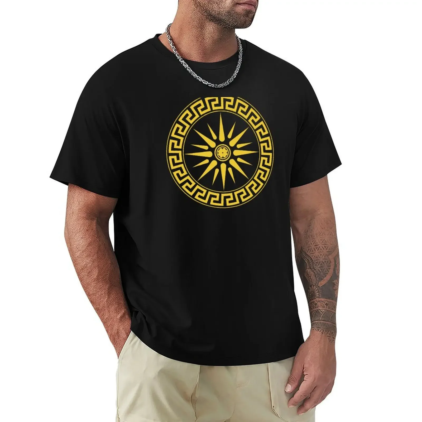 

Sun of Vergina T-Shirt plus sizes sports fans plain oversized t shirts for men