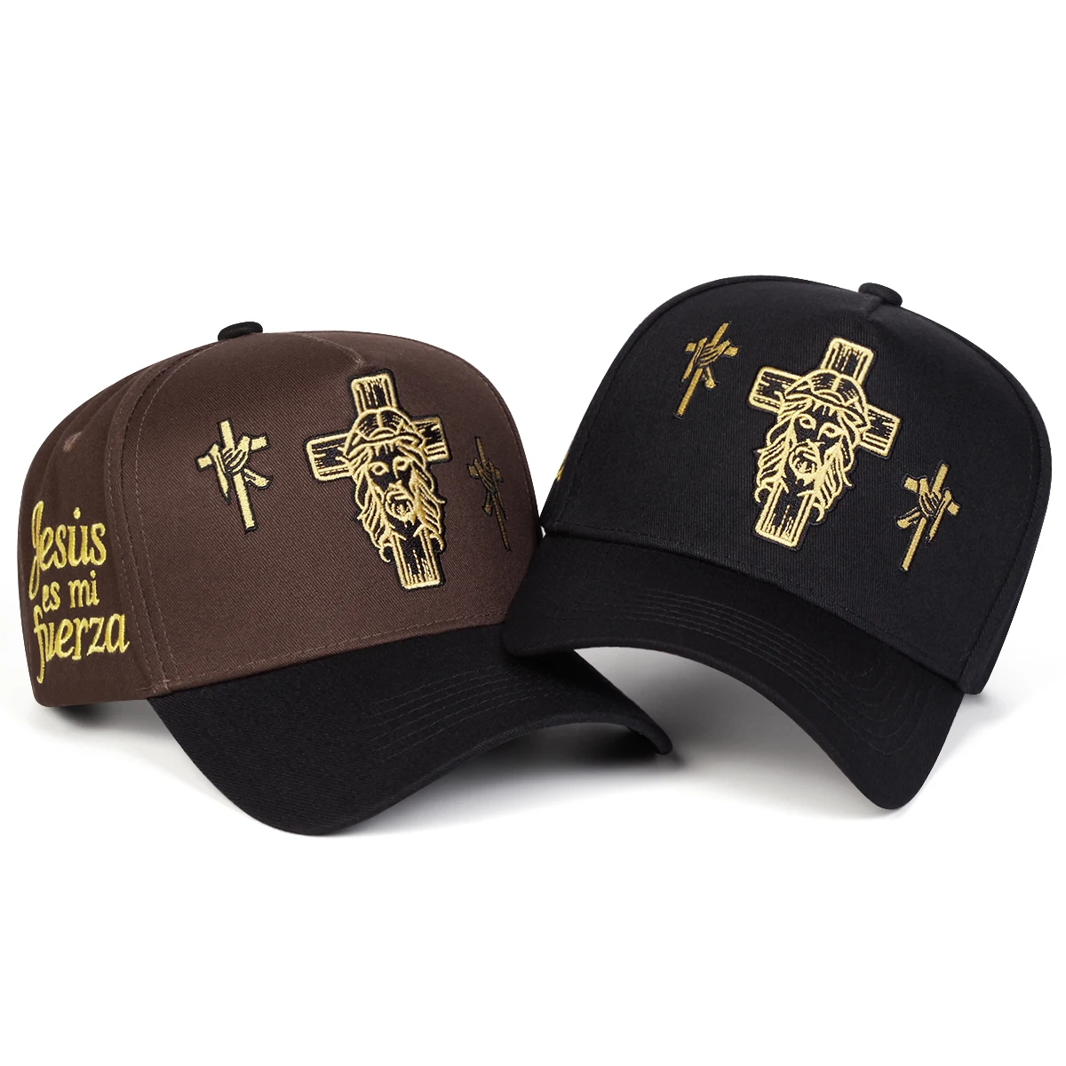 Unisex Cross Embroidery Baseball Caps Spring Autumn Outdoor Adjustable Casual Hats Sunscreen Hat Sports Cap