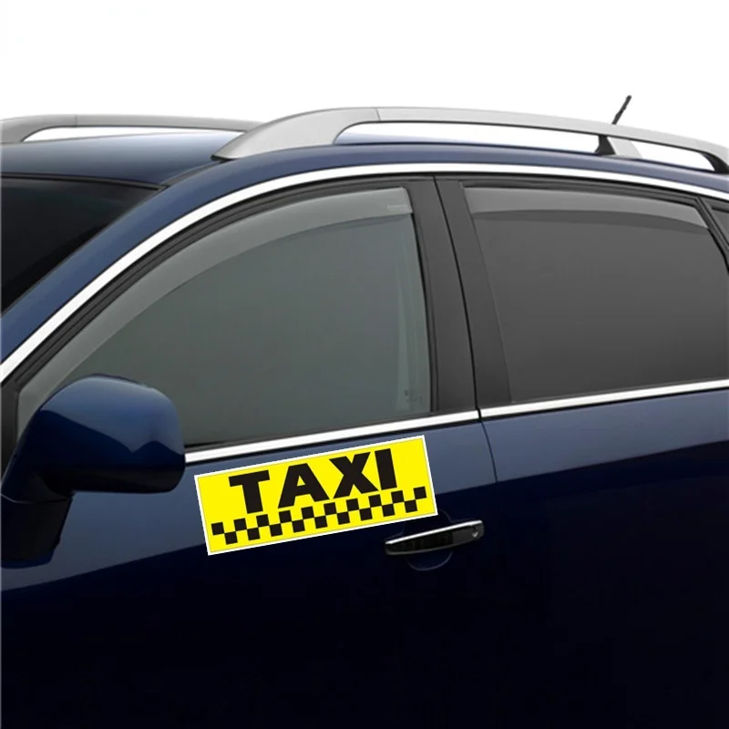 Adesivo per auto TAXI Divertenti decalcomanie colorate personalizzate per automobili KK 10 * 4 cm