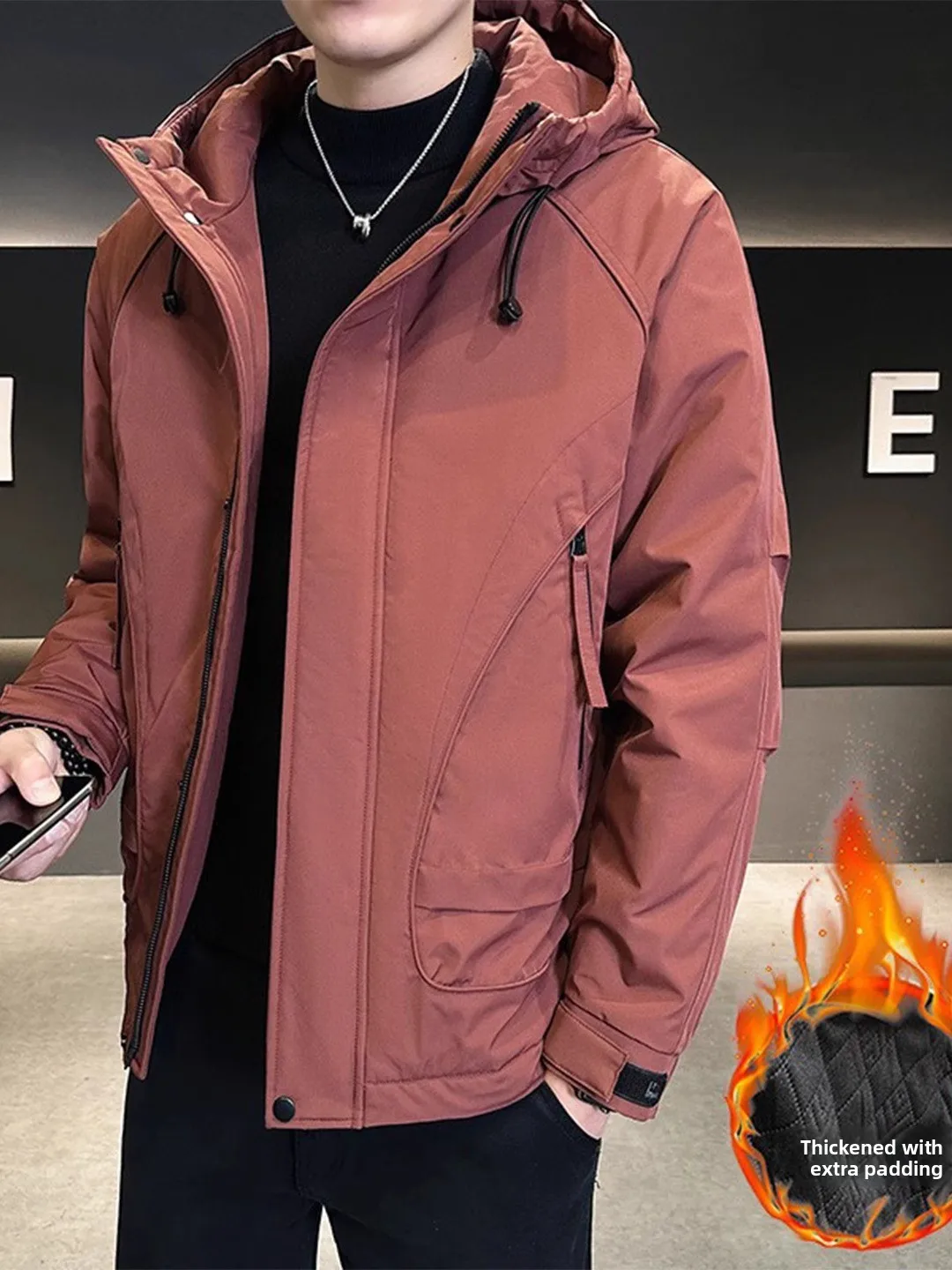 

Мужская зимняя парка в американском уличном стиле с деконструированным дизайном, хлопковая, свободного кроя, больших размеров, теплая, морозостойкая