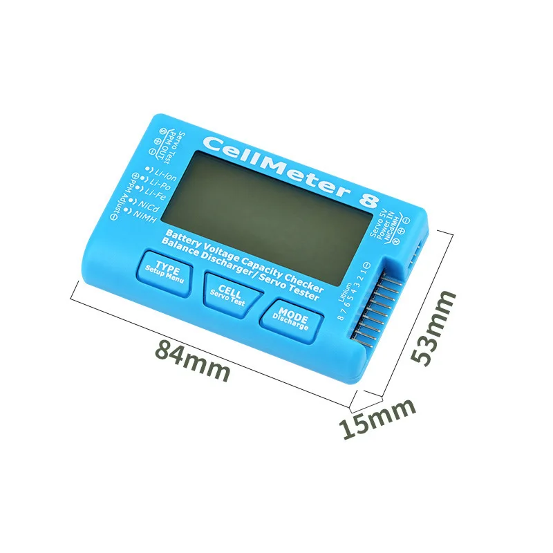 4Pcs CellMeter8 AOK Genuine 2-8S Electric Display Narrow Frequency Balanced Battery Servo Tester Battery Discharge