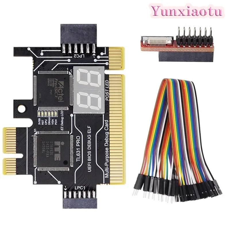 TL631 PRO Diagnostic Card Desktop Notebook PCI E Debugging Card  COM Diagnostic Card LPC Test