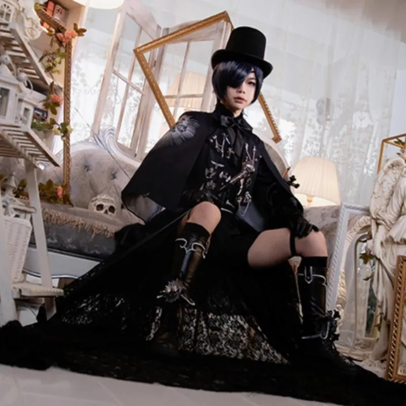 

Костюмы didi 2025 2025 hhh15th Anniversary, аниме Черный дворецкий Kuroshitsuji, косплей, костюм Сиэль Фантомхайв