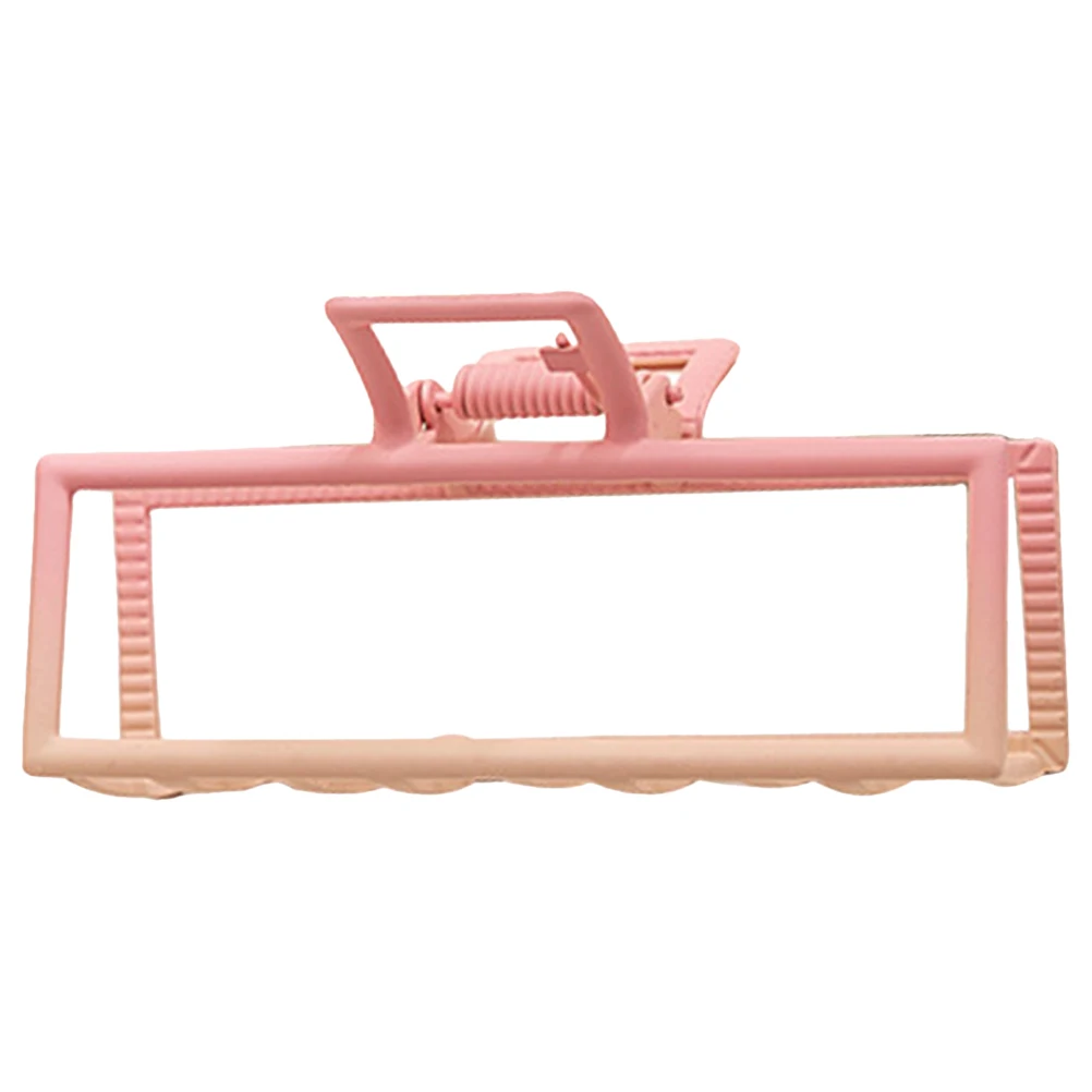 مشبك شعر وردي للنساء، مشبك مخلب معدني لطيف، إكسسوار شعر مريح وخفيف الوزن لتنظيف غسل الوجه والمكياج