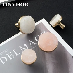 Tinyhob Pink Crystal Knobs For Cabinet Kitchen Wine Cooler/ Kitchen Cabinet Knobs Wardrobe Hardware Drop Shipping Available