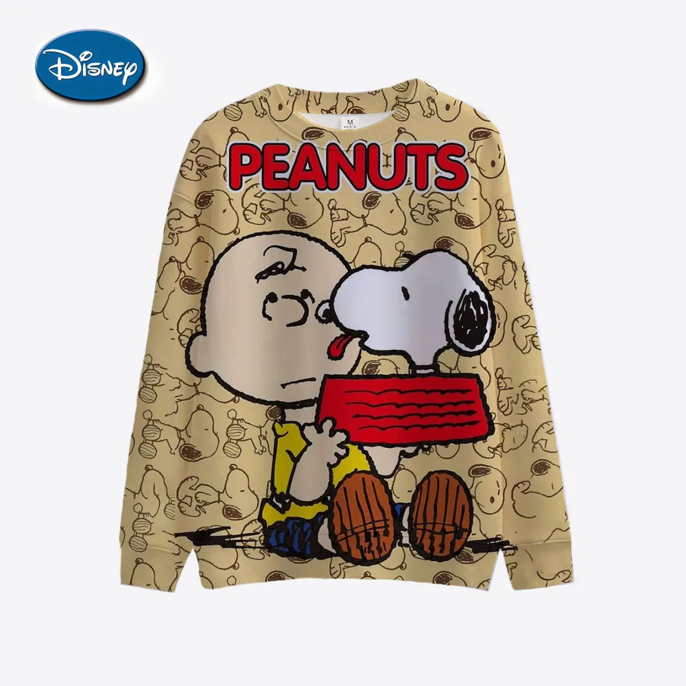 2024 Fall Harajuku Snoopy print Round Neck Fashion Casual Women\'s Long Sleeve Sweatshirt Ladies Top Y2K