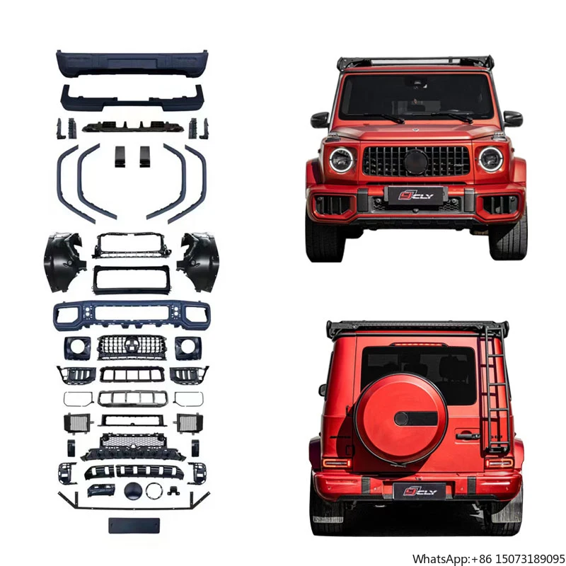 

Автомобильный бампер для G Class W464 Upgrade W465 G63, комплект кузова, решетка, расклешенное крыло, задний бампер