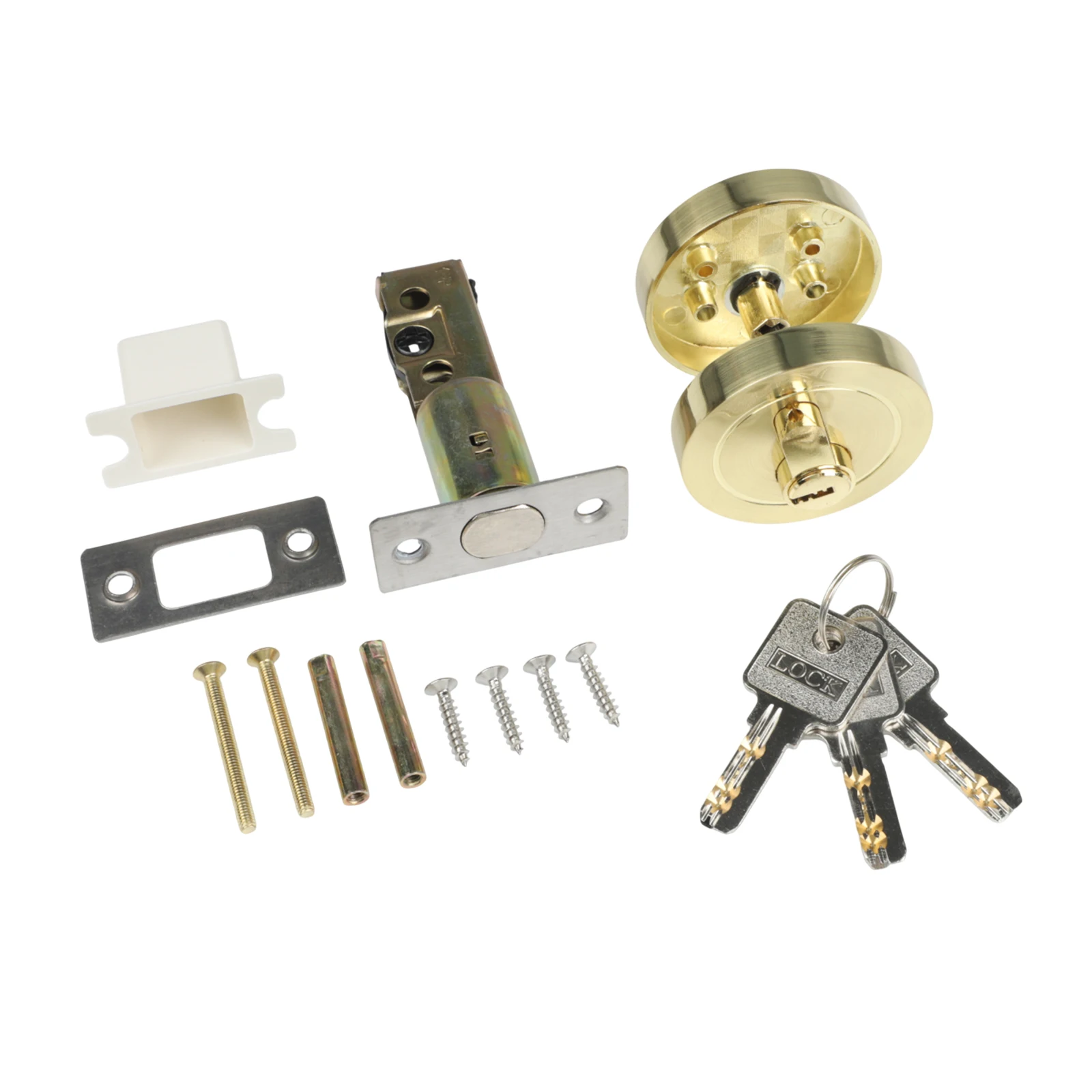 Anti-theft Lock Bedroom Door Locks Hotel Door Lock Keyed Entry Stainless Steel Thickened Design Simple Installation