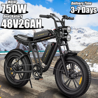 ENGWE M20 750W Motor Ebike 48V26Ah Dual Lithium Battery Electric Bicycle 20*4.0 Fat Tire Electric Motorcycle Adult Electric Bike