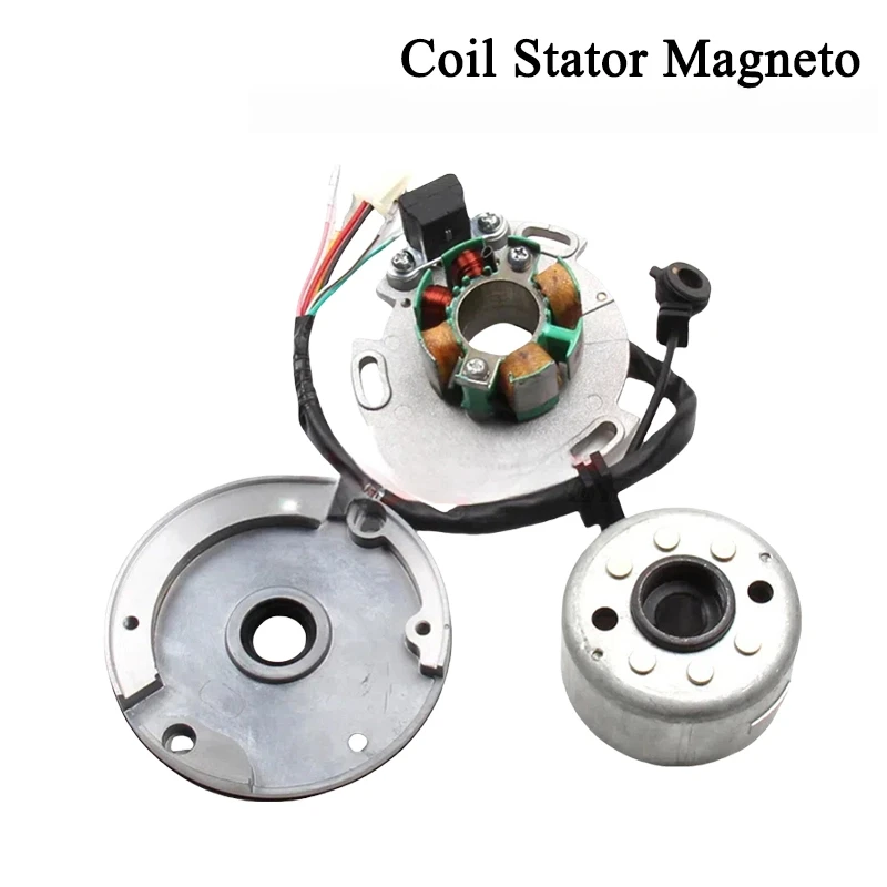 Juego de rotores Magneto Magneto de estator de bobina de 150cc para Lifan LF150 150cc Horizontal Dirt pit Bike 150cc