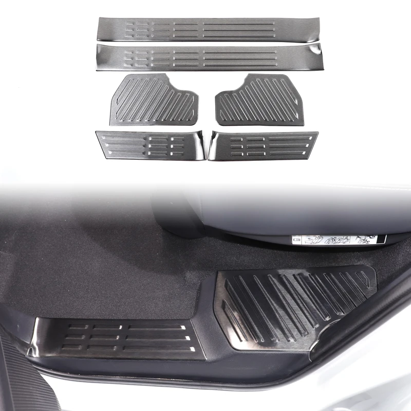 

For Toyota Land Cruiser 250 Prado LC250 2024 car Door Sill Scuff Plate Door Welcome Pedal Threshold Bar Cover Auto Accessories