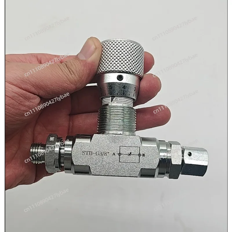 3/8”Flow Control bidirectional Hydraulic restrictor valve STB-G3/8 L08 connector