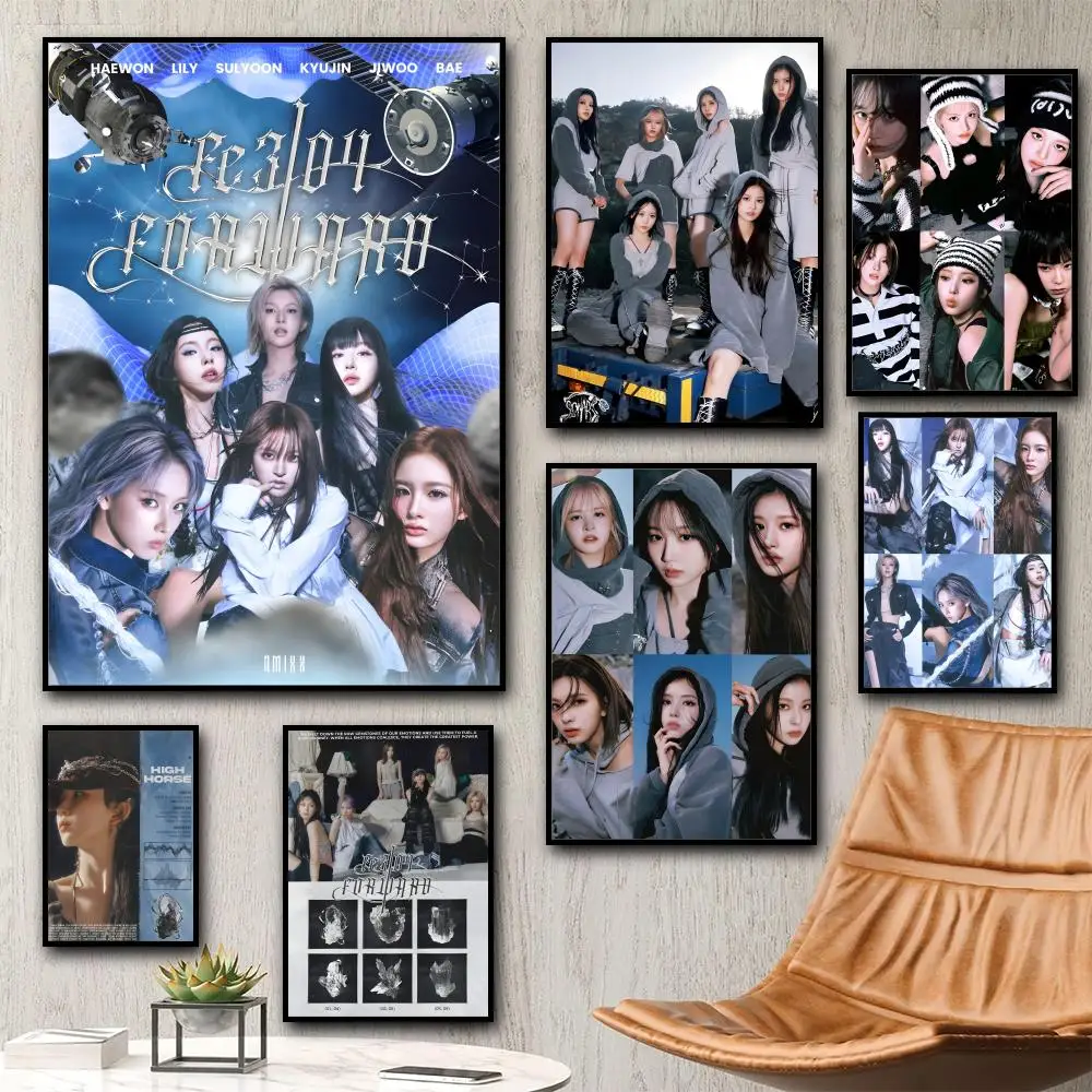 

A-F-Fe304 B-BREAK Album Singer Anime Painting Calligraphy HD Waterproof Canvas Art: Aesthetic Wall Decor Home,Bar & More