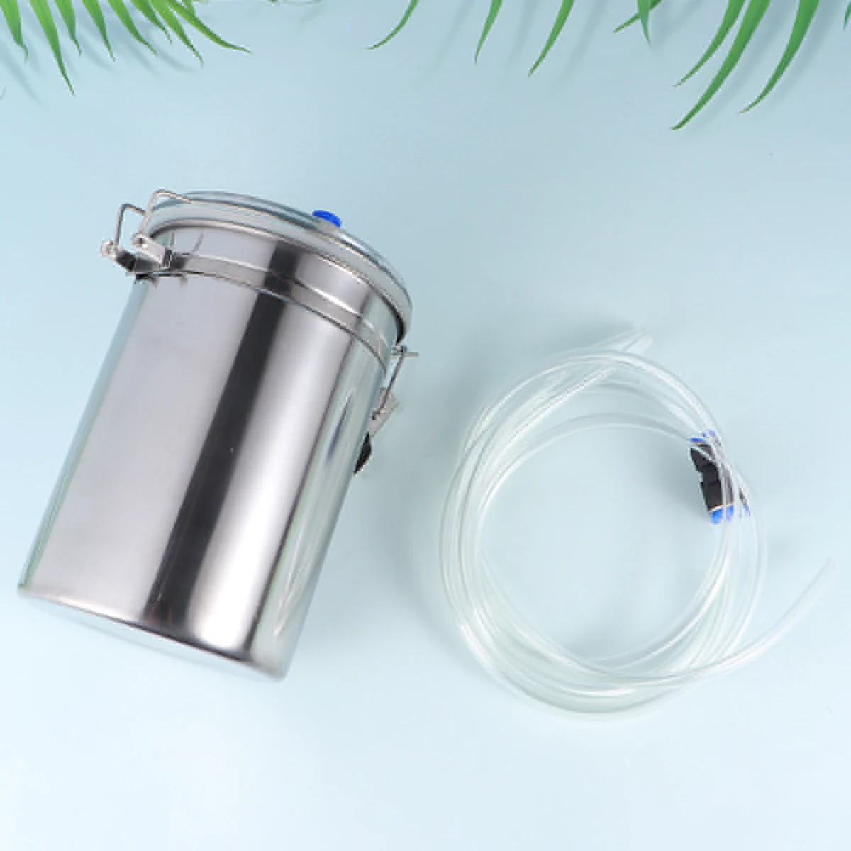 

2L Electric Milking Machine Stainless Steel Bucket Suction Vacuum Pump Household Goat Sheep Milker Pet Supplies