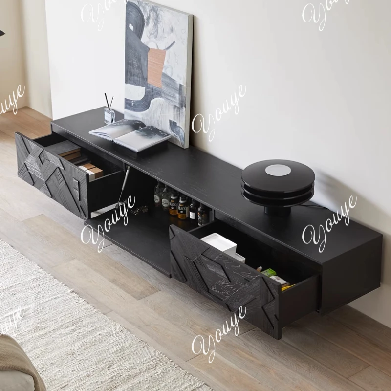 

Подставки для телевизора для гостиной, 240 см, простое хранилище, современный деревянный универсальный шкаф для телевизора, черный дизайнерский минималистичный мебель Fernsehtisch