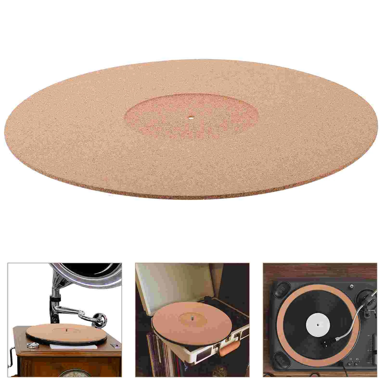 

Cork Record Player Mat Turntables for Vinyl Records Protective Protection Pad Platter