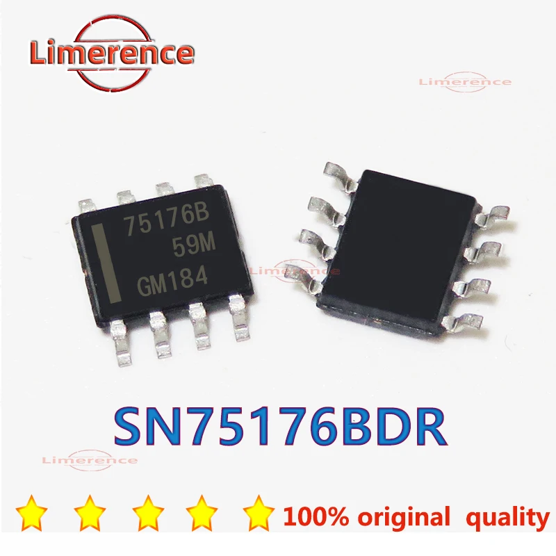 10PCS SN75176BDR SOP8 SN75176B SOP SN75176 SOP-8 75176B SMD New Original and original IC