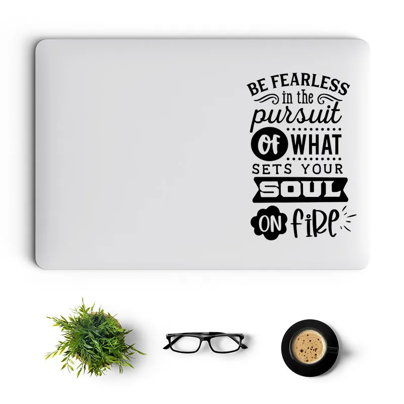 Motivational Quote Vinyl Laptop Decal for MacBook Sticker Air Retina Pro Mac Cover Skin 13 15.4 iPad Google Notebook Motto Decor