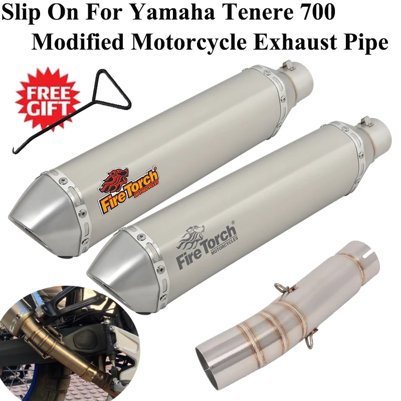 

For YAMAHA Tenere700 XTZ700 700 2019 - 2022 Motorcycle Yoshimura Exhaust Escape System Modify Middle Link Pipe Muffler DB killer
